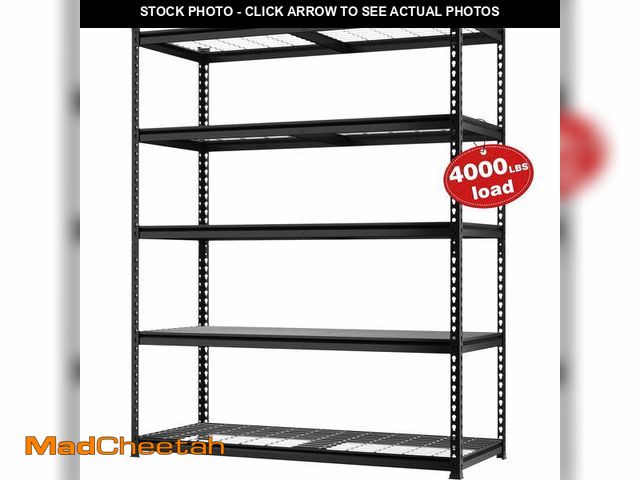 Lot 74-13765704 - (SOME DAMAGE) WORKPRO 4000 lbs 5-Tier Metal Shelving Unit, 72âH x 48âW x 24âD, Heavy Duty Adju...