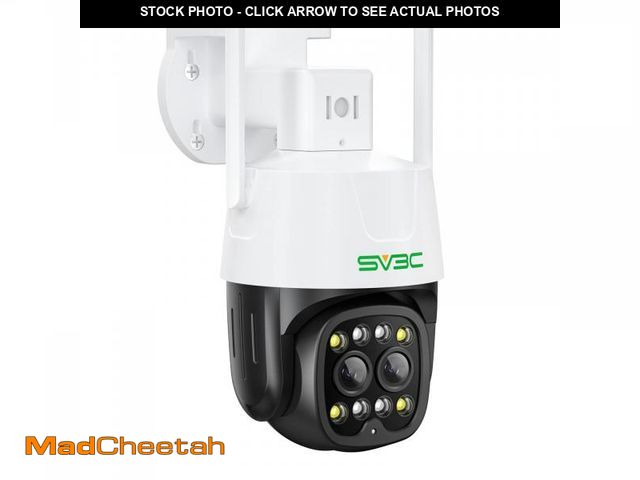 Lot 74-12221140 - SV3C PTZ WiFi Security Camera Outdoor Dual Lens Wireless IP 4MP Cam with Auto Tracking Floodlight Co...