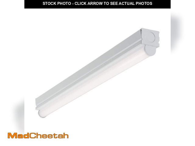 Lot 74-13798004 - Metalux 2 ft. 16-Watt Equivalent, Integrated LED, White Finish, Strip Light Fixture, 4000K, 1150 Lum...