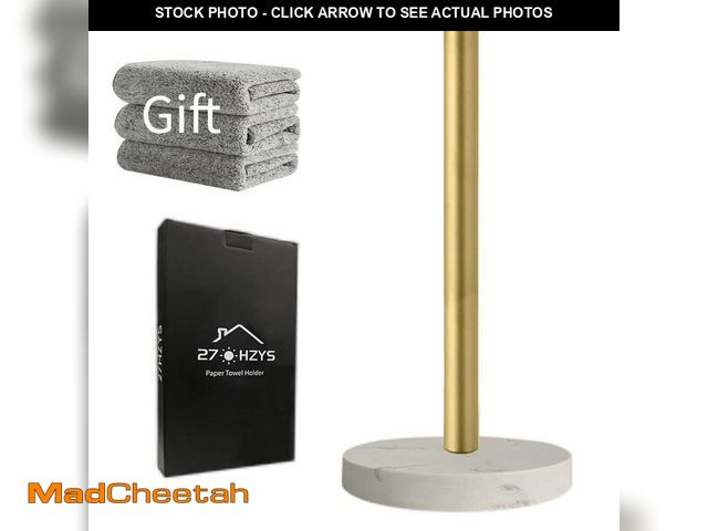 Lot 74-14212236 - Paper Towel Holder Countertop, Standing Paper Towel Roll Holder for Kitchen Bathroom, with Weighted ...
