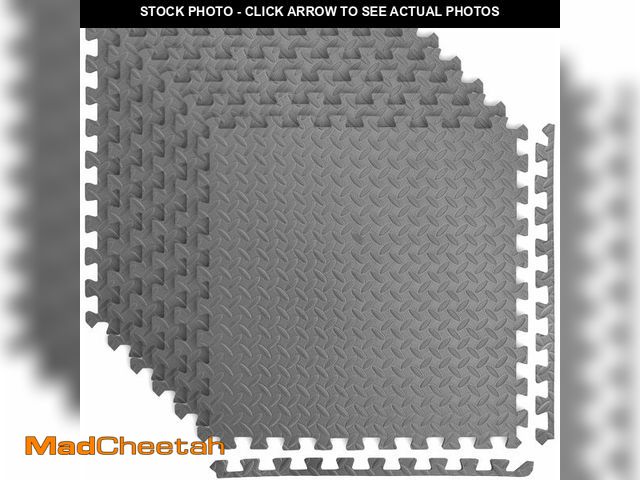 Lot 74-12664838 - Art3d 24 Sq.Ft Eva Puzzle Exercise Mats, 24"x24" x 1/2" Thick Foam Interlocking Tiles for Gyms, Floo...