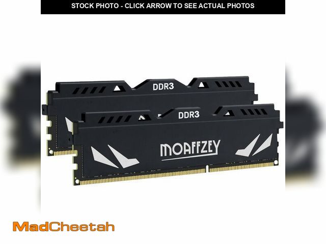Lot 74-13546087 - Moaffzey 16GB(2x8GB) DDR3 RAM 1600MHz PC3-12800 CL11 Desktop Computer Memory, 240-Pin 1.5V 2Rx8 Dual...