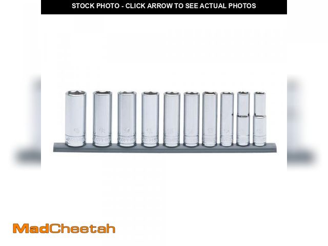 Lot 74-12143022 - 3/8 in. Drive Deep Metric Socket Set (10-Piece) - UNUSED