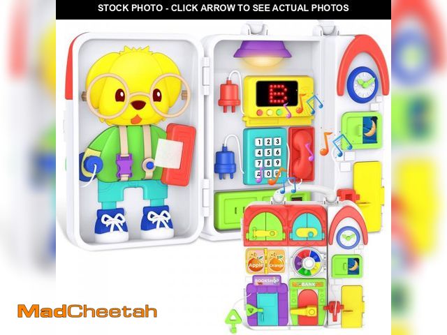 Lot 74-12443289 - Toddler Toys for 1-2 Year Old Boy, Musical Montessori Busy Board, Early Educational Toy for Toddlers...
