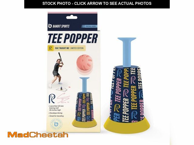 Lot 74-14423731 - Bandit Sports Coach RAC Tee Popper, Durable Nylon Strength for Long-Lasting Hitting, Batting Tee, Ba...