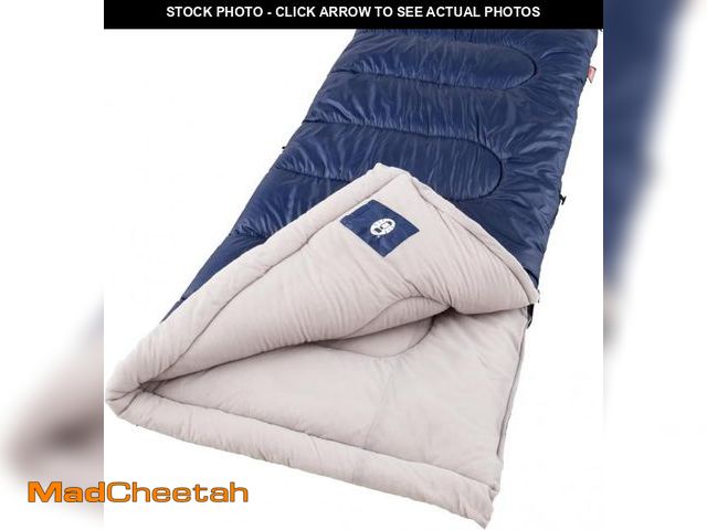 Lot 74-12396508 - Coleman Brazos 20/30 degreeF Adult Cool-Weather Sleeping Bag with No-Snag Zipper &amp; Stuff Sack, M...