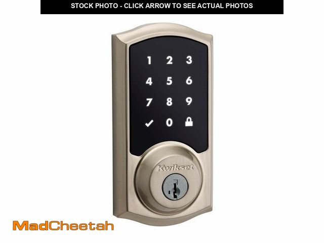 Lot 74-12502252 - Kwikset SmartCode 916 Z-Wave Smart Lock, Keyless Entry Zwave Door Lock, Touchscreen Electronic Deadb...