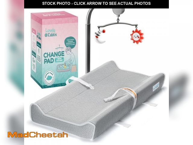 Lot 74-12304808 - Changing Pad - Foam Contoured Baby Changing Pad for Dresser, Washable Soft &amp; Removable Non-Slip ...