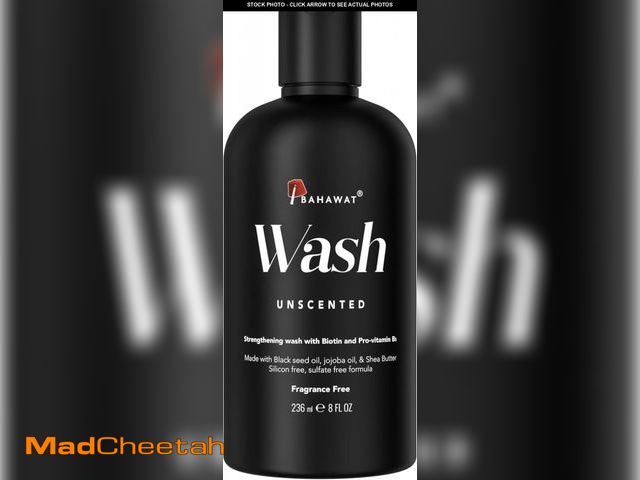 Lot 74-12323949 - Beard Wash - Unscented - 8 fl. oz. - Sulfate free - with biotin, provitamin B5, Blackseed oil, Jojob...