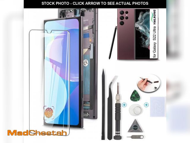 Lot 74-12311103 - OLED Screen for Samsung Galaxy S22 Ultra 5G Screen Replacement for Samsung S22 Ultra 5G SM-S908U/S90...
