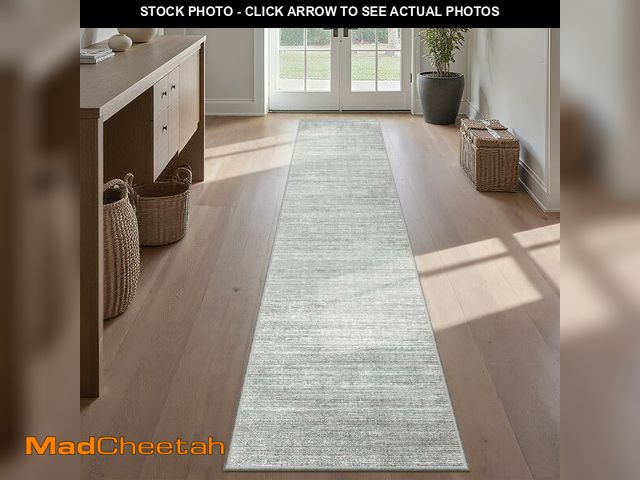 Lot 74-14341044 - Valenrug Washable Rugs 2x12 - Stain Resistant 2x12 Area Rugs for Living Room, Non Slip Backing Large...