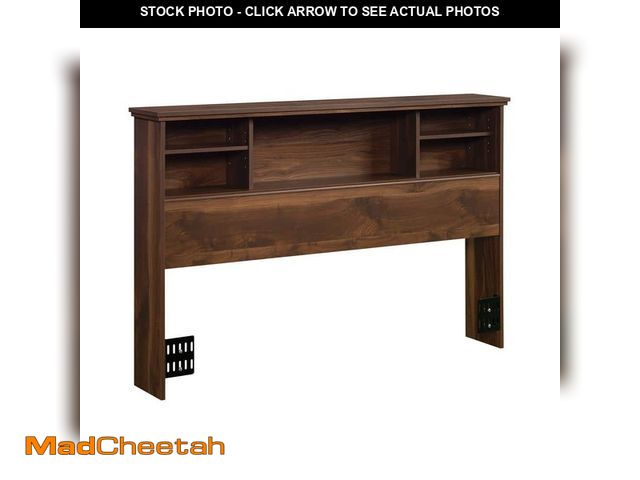 Lot 74-14293102 - SAUDER River Ranch Grand Walnut Full/Queen Headboard with Storage - USED