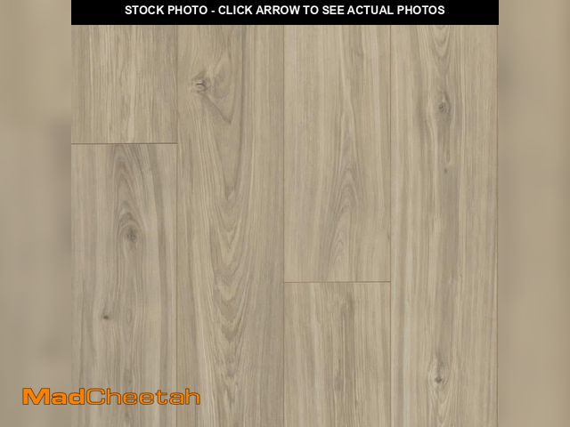 Lot 74-14313901 - Home Decorators Collection Holloway Hickory Blonde 12 mm T x 7.5 in. W Waterproof Laminate Wood Floo...