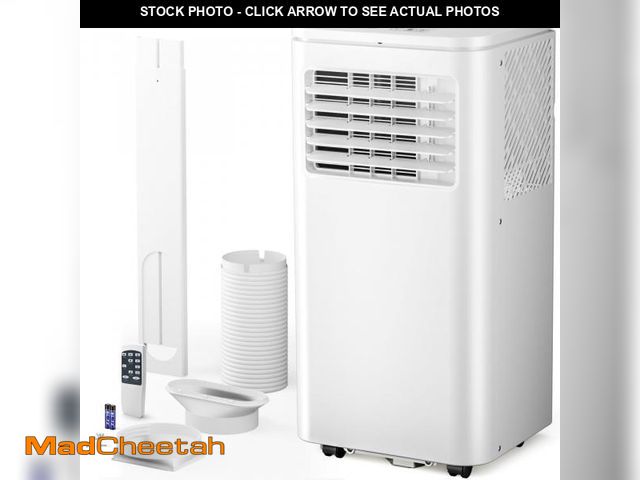 Lot 74-12174779 - Portable Air Conditioner 8000 BTU, Remote Control, Fan Mode, Cools 350sq. ft, 24 Hour Timer, Quiet O...