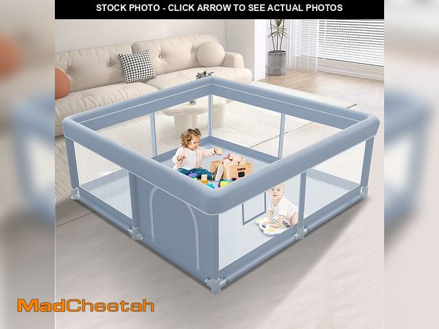 Lot 74-12719094 - XVISHX 50 x 50 Inch Baby Playpen, Playpen for Babies and Toddlers, Baby Play Pen Playard for Indoor ...