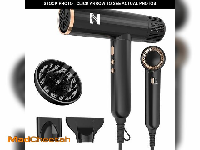 Lot 74-12975845 - Nicebay Ionic Hair Dryer with diffuser for Curly Hair,1600W &amp;110000RPM High-Speed Brushless Moto...