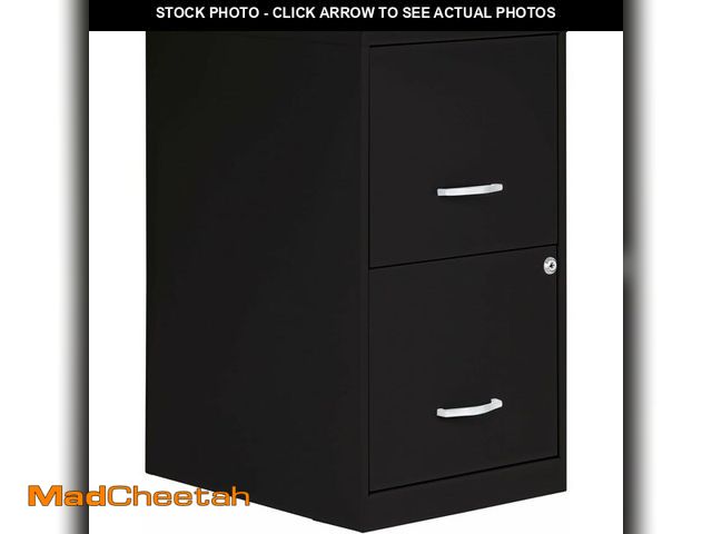 Lot 74-14067495 - NuSparc 2 Drawer Locking Filing Cabinet | Pre-Assembled Steel Construction | Space-Saving Design is ...