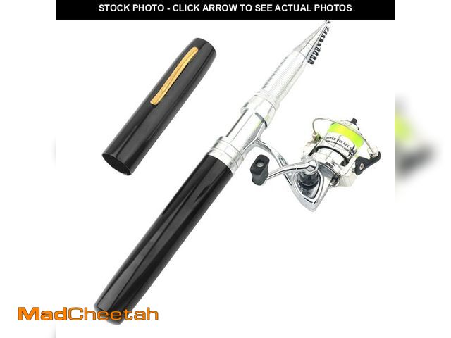 Lot 74-14336575 - Lixada Pen Fishing Rod Reel Combo Set Premium Mini Pocket Collapsible Fishing Pole Kit Telescopic Fi...
