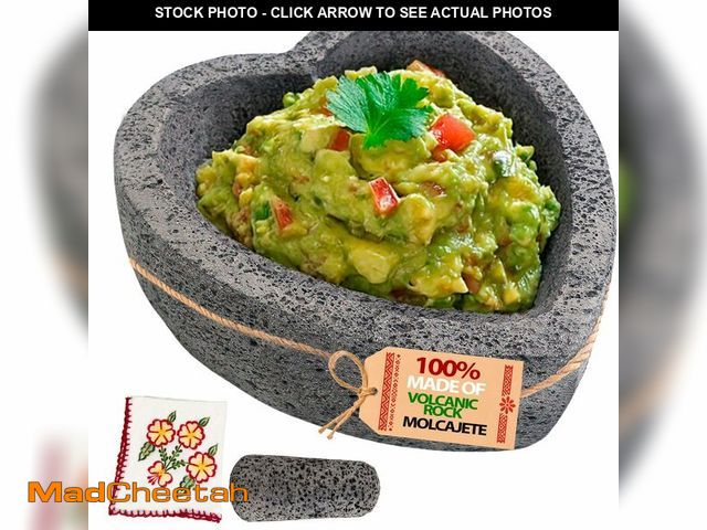 Lot 74-14266074 - Cuitaxi The Original Heart Molcajete Mexicano - molcajete de Corazon Piedra - molcajete en Forma de ...