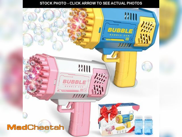 Lot 74-14474946 - Dolanus Bubble Gun 2 Pack with Bubble Solution, Kids Toys Gifts, Age 3+ - UNUSED