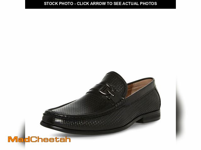 Lot 74-13329114 - Steve Madden Men's CHIVAN, Black Leather, 10 - USED