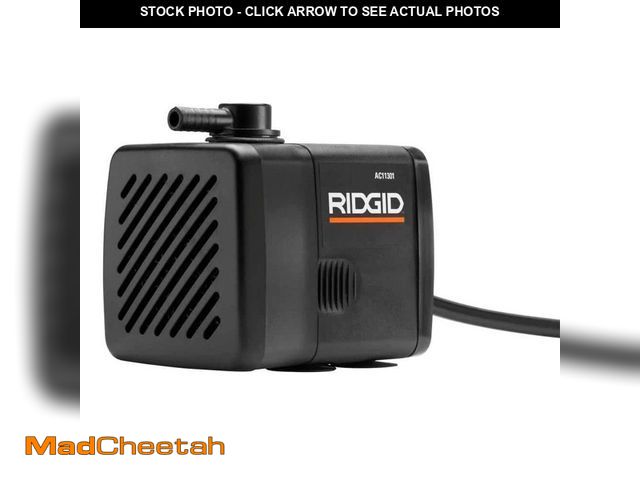 Lot 74-14083243 - RIDGID Replacement Submersible Water Pump for RIDGID Tile Saws - UNUSED