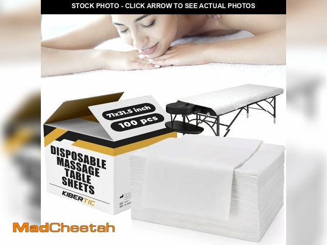 Lot 74-12863843 - 100 PCS Disposable Massage Table Sheets 71x31.5 inch, Disposable Bed Sheets, Disposable Sheets, Whit...