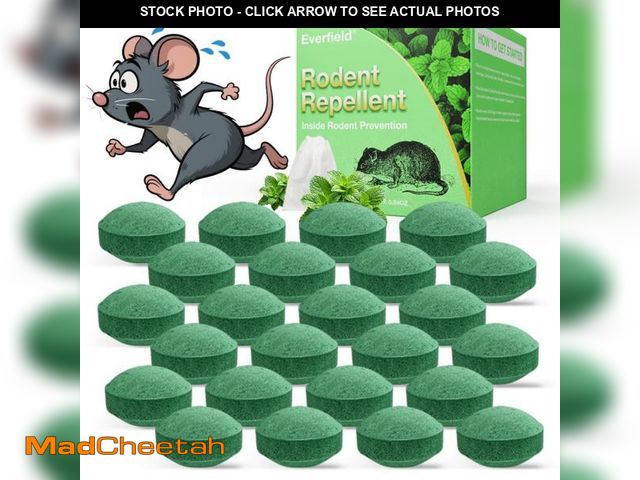 Lot 74-12047068 - 24Pcs Rodent Mouse Repellent, Peppermint Oil to Repel Mice and Rats, Ideal for Indoor Use, Natural I...