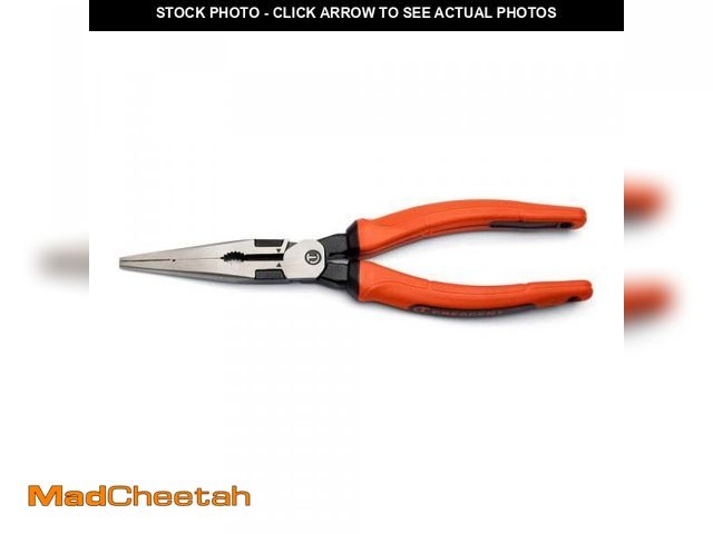 Lot 74-12032047 - Crescent 8 in. Z2 High Leverage Long Nose Pliers with Dual Material Grips - UNUSED