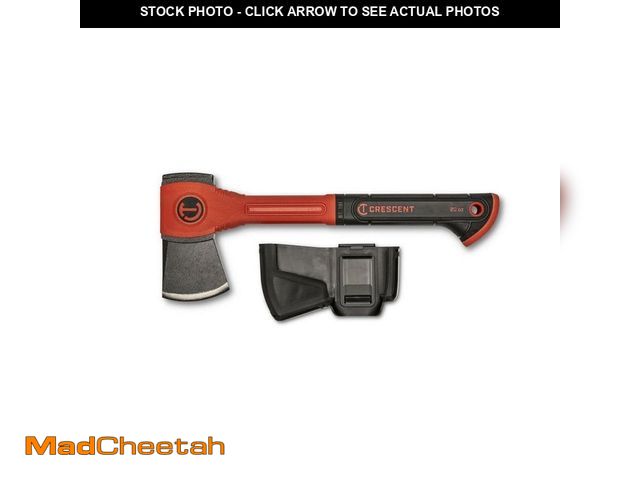 Lot 74-14282352 - Crescent 14 in. Fiberglass Handle Camper's Hatchet with Sheath - UNUSED