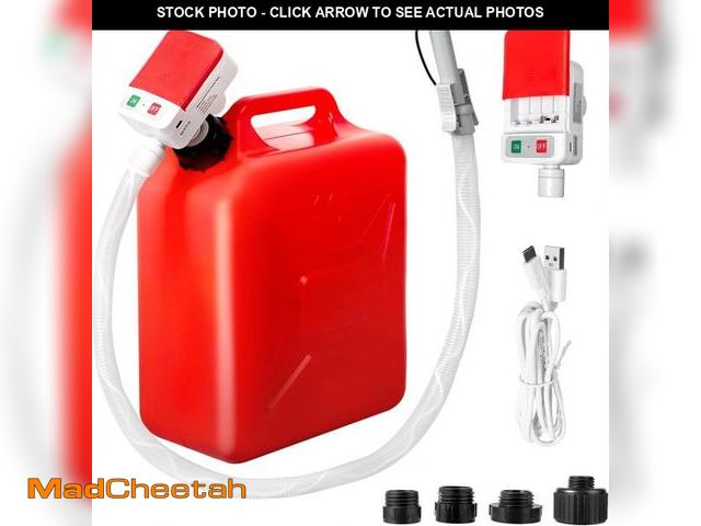Lot 74-12323622 - Automatic Fuel Transfer Pump with Auto-Stop, 51'' Extra Long Hose, 3.2 Gallon per Min, Battery or US...