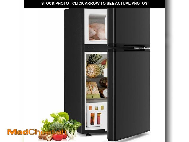 Lot 74-13638413 - Antarctic Star Compact Refrigerator with Freezer,2 Door Mini Fridge,Adjustable Shelf,Small Fridge fo...