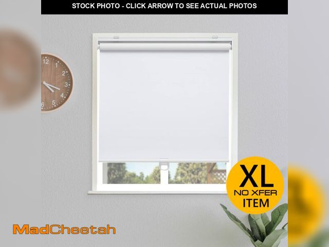 Lot 74-13790693 - Sunoff Blackout Roller Shades Blinds Cordless for Windows Pull Down Room Darkening Door Blinds with ...