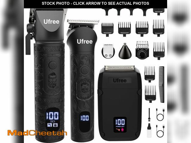 Lot 74-12979040 - Ufree Beard Trimmer, Hair Clippers Mens Shaver Electric Razor, Hair Trimmer for Men Cordless Barber ...