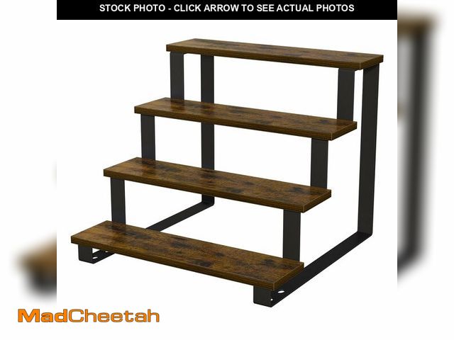 Lot 74-14155195 - YINMIT Wooden Display Riser Stand,15.75 Inch Tiered Perfume and Cologne Organizer Stand, 4 Tier Spic...