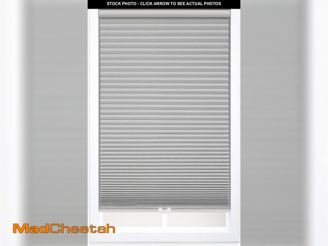 Lot 74-12030154 - DEZ FURNISHINGS Cordless 1.5" Blackout Cellular Shade, 36.5"W x 64"H, Sterling Gray - UNUSED