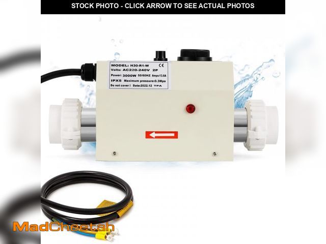 Lot 74-12310601 - Mxmoonant Pool Heater 3KW 220 240V, Electric Hot Tub Heater Water Thermostat with Temperature Contro...