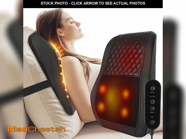 Lot 74-13539824 - AERLANG Cordless Neck and Back Massager with Heat, 3D Shiatsu Kneading Pillow, 4 Massage Nodes &amp;...