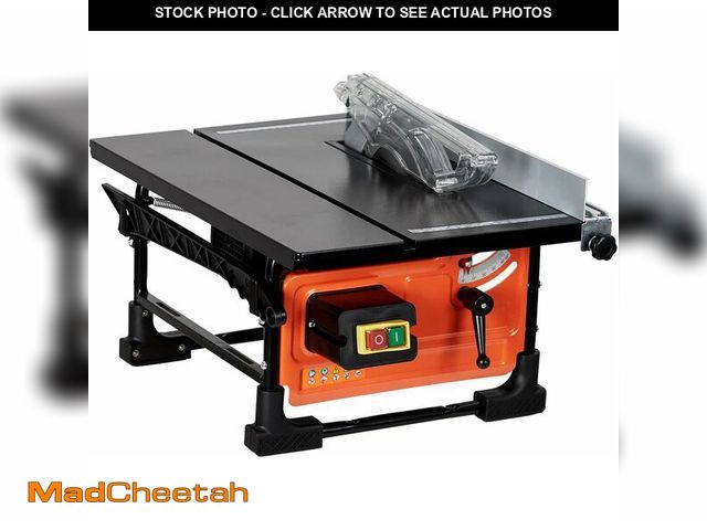 Lot 74-13733515 - 8-inch Table Saw for Jobsite, 6.7-Amp Copper Motor, Cutting Speed up to 3576RPM, 24T Blade, Compact ...