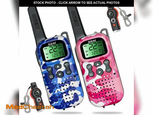 Lot 74-12604426 - Kids Walkie Talkies Toys Boys Gifts 5 6 7 8 9 Year Old Outdoor Toys for Kids 2 Way Radio with Campin...