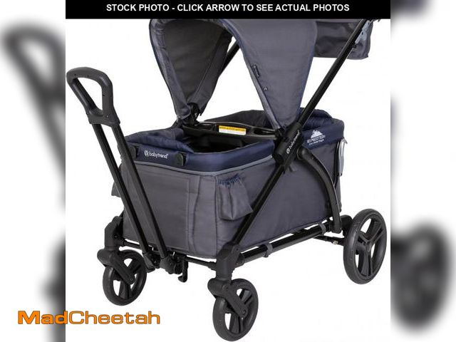 Lot 74-12396403 - Baby Trend Expedition 2-in-1 Stroller Wagon, Smokey Navy - UNUSED