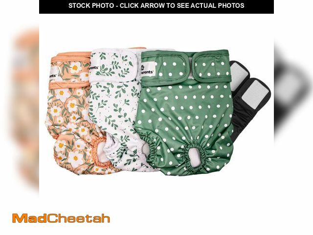 Lot 74-12440829 - Pet ParentsÃÂ® Washable Dog Diapers (3pack) + ExtendrsÃÂ® of Durable Doggie Diapers, Premium Dog D...