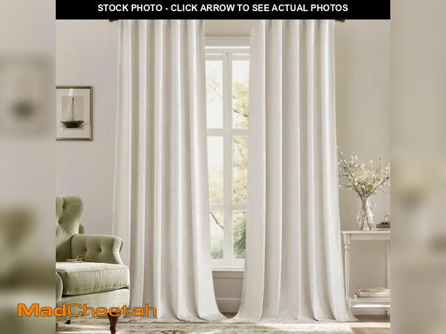Lot 74-12439580 - MIULEE Velvet Curtains 84 inches - Luxury Curtains for Bedroom Living Room Thermal Insulated Super S...