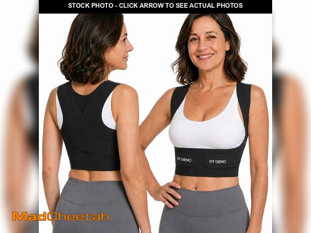 Lot 74-14047724 - Fit Geno Invisilite Posture Corrector for Women, Adjustable Back Brace for Hunchback Slouching, Uppe...