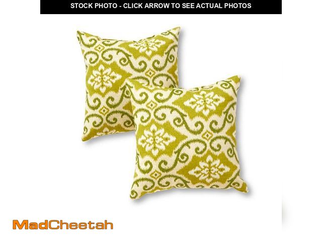 Lot 74-14254494 - Greendale Home Fashions Shoreham Ikat Square Outdoor Throw Pillow (2-Pack) - UNUSED