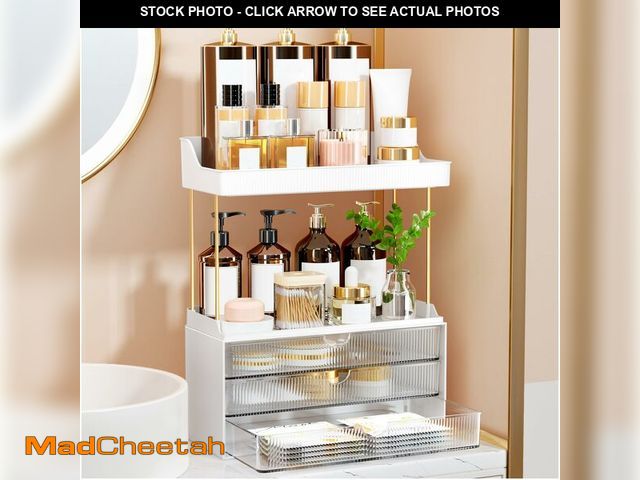 Lot 74-13957078 - 3 Drawers Bathroom Counter Organizer - 5 Tier Makeup Organizer, Versatile Perfume Organizer, Ideal f...