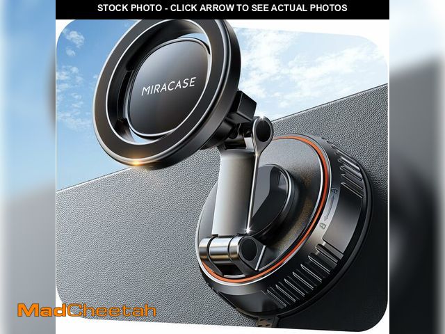 Lot 74-13952383 - Miracase for MagSafe Car Mount[3600gf Strong Magnet &amp; 89+LBS Suction Base]Vacuum Magnetic Phone ...