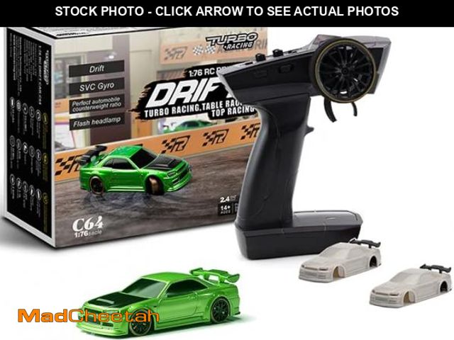 Lot 74-12125164 - FLYCOLOR Turbo Racing 1:76 Scale Drift RC Car with Gyro Mini Full Proportional RTR 2.4GHZ Remote Con...