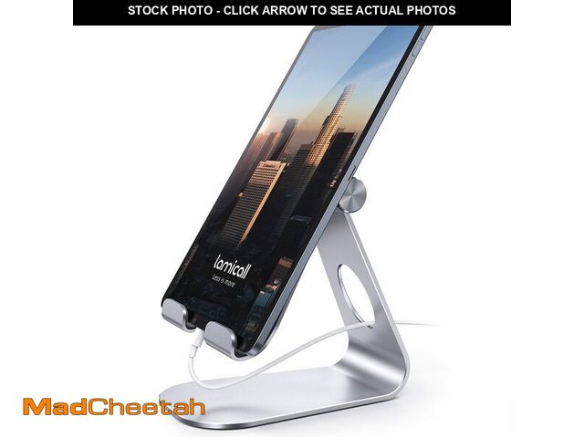 Lot 74-12974311 - Lamicall Tablet Stand, Adjustable Tablet Holder - Desktop Stand Dock Holder Compatible with 4-13" Ta...