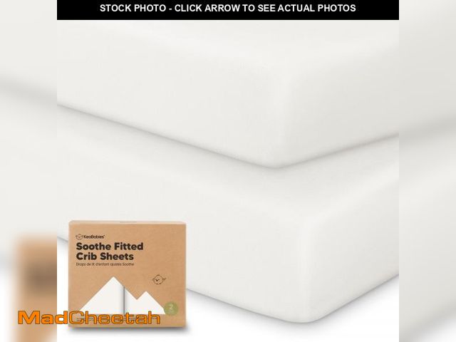 Lot 74-12308688 - KeaBabies 2-Pack Organic Crib Sheets for Boys, Girls - 52x28 Fitted Crib Mattress Sheet Neutral, Bre...